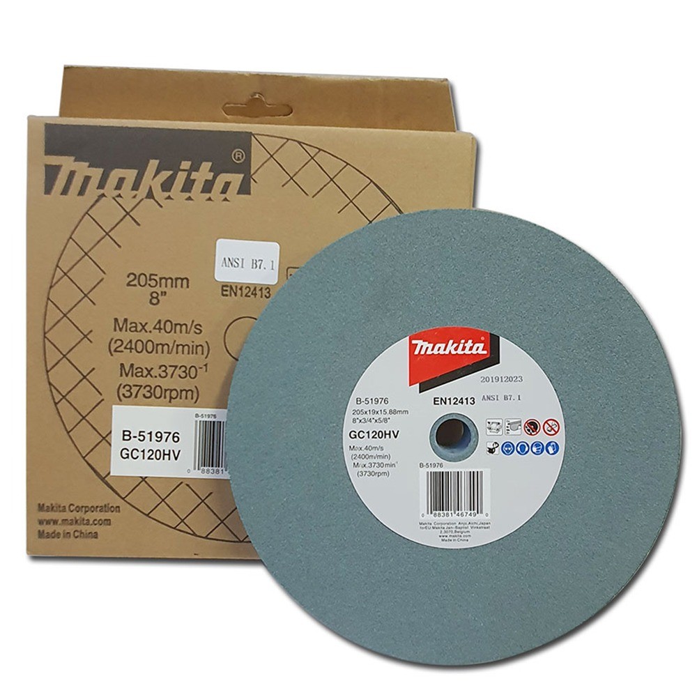 หินเจียรเขียว MAKITA B 51976 GC120H ขนาด 205×19×15 88 มม 