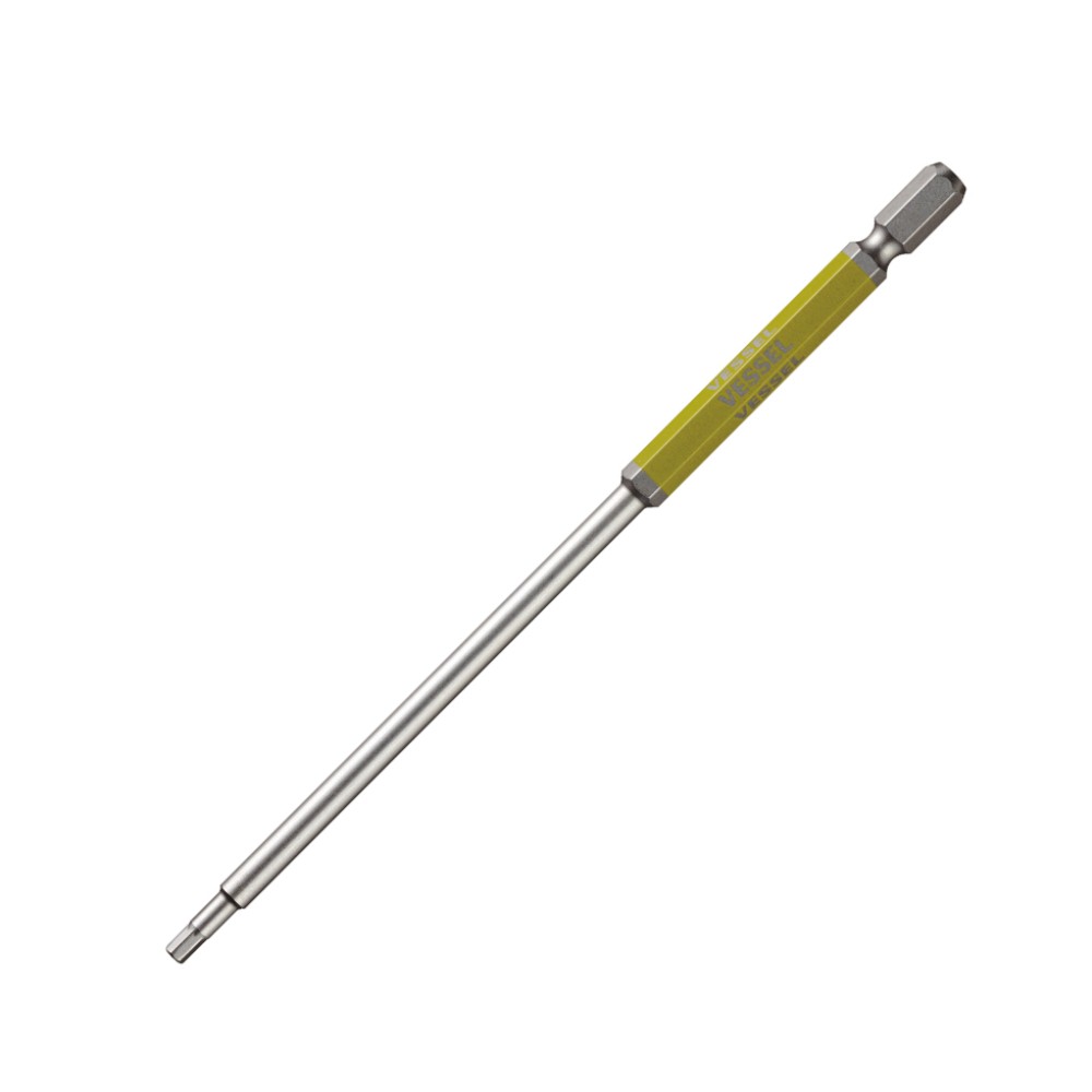 ดอกไขควงหัวหกเหลี่ยม ดอกยาว VESSEL GSH030L ขนาด 2 5 x 150 mm  Made in japan  ของเเท้ 