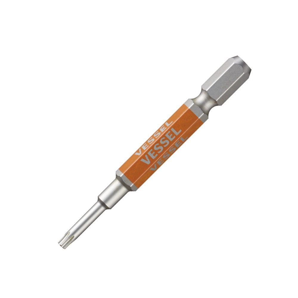 ดอกไขควงลม TORX มีรู VESSEL GSVT10SH ขนาด T10H x 65 mm 
