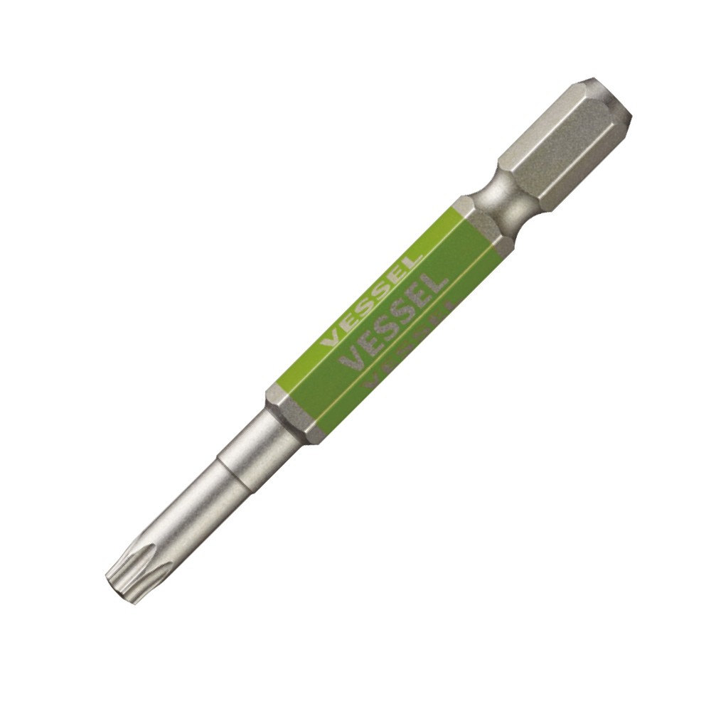ดอกไขควงลม TORX มีรู VESSEL GSVT25SH ขนาด T25H x 65 mm 