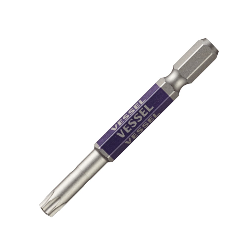 ดอกไขควงลม TORX มีรู VESSEL GSVT27SH ขนาด T27H x 65 mm 