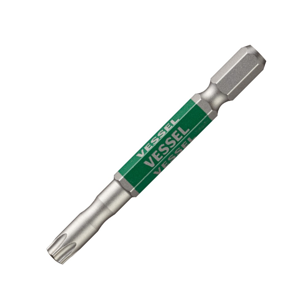 ดอกไขควงลม TORX มีรู VESSEL GSVT30SH ขนาด T30H x 65 mm 