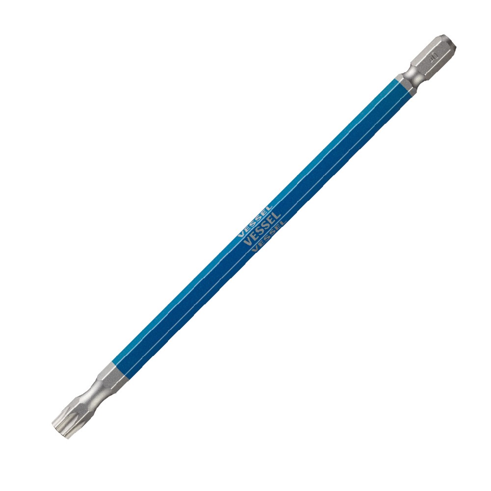 ดอกไขควงหัวหกเหลี่ยม ดอกยาว VESSEL GSVT40LH ขนาด T40H x 150 mm 