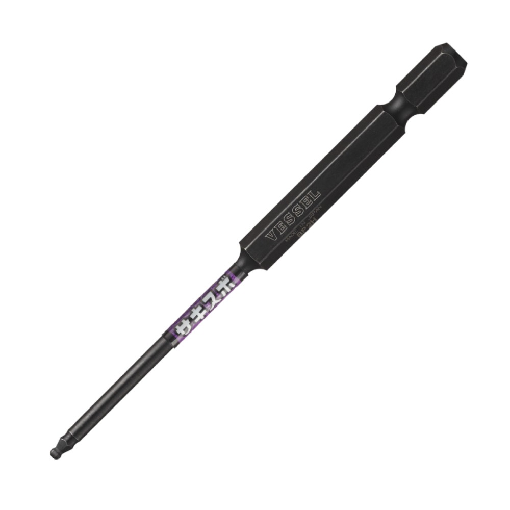 ดอกไขควงแกนสลิม VESSEL SS16BP2010 Sakisubo SS16BP Ball Point Bit ขนาด 2 0 x 100 มม 