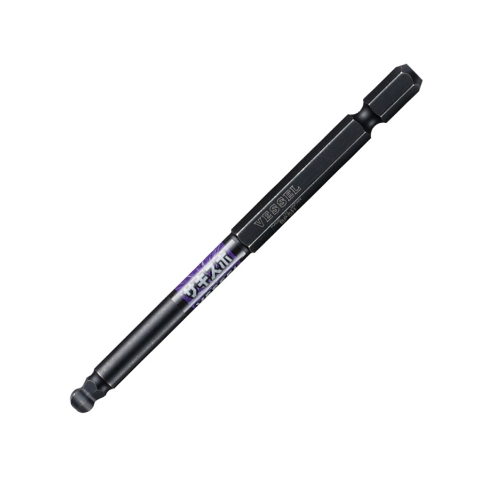ดอกไขควงหกเหลี่ยมหัวบอลแกนสลิม VESSEL SS16BP5010 Sakisubo SS16BP Ball Point Bit ขนาด 5 0 x 100 มม 