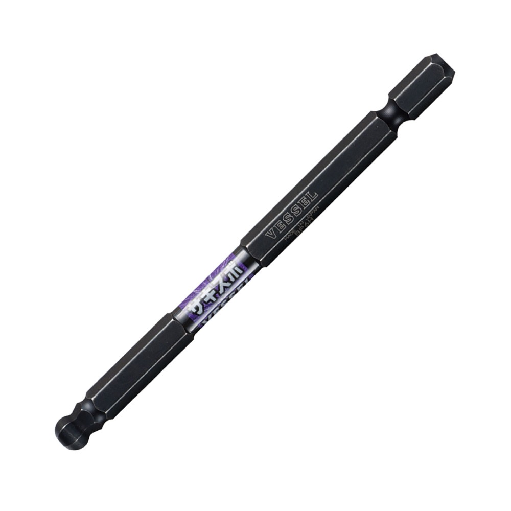 ดอกไขควงหกเหลี่ยมหัวบอลแกนสลิม VESSEL SS16BP6010 Sakisubo SS16BP Ball Point Bit ขนาด 6 0 x 100 มม 