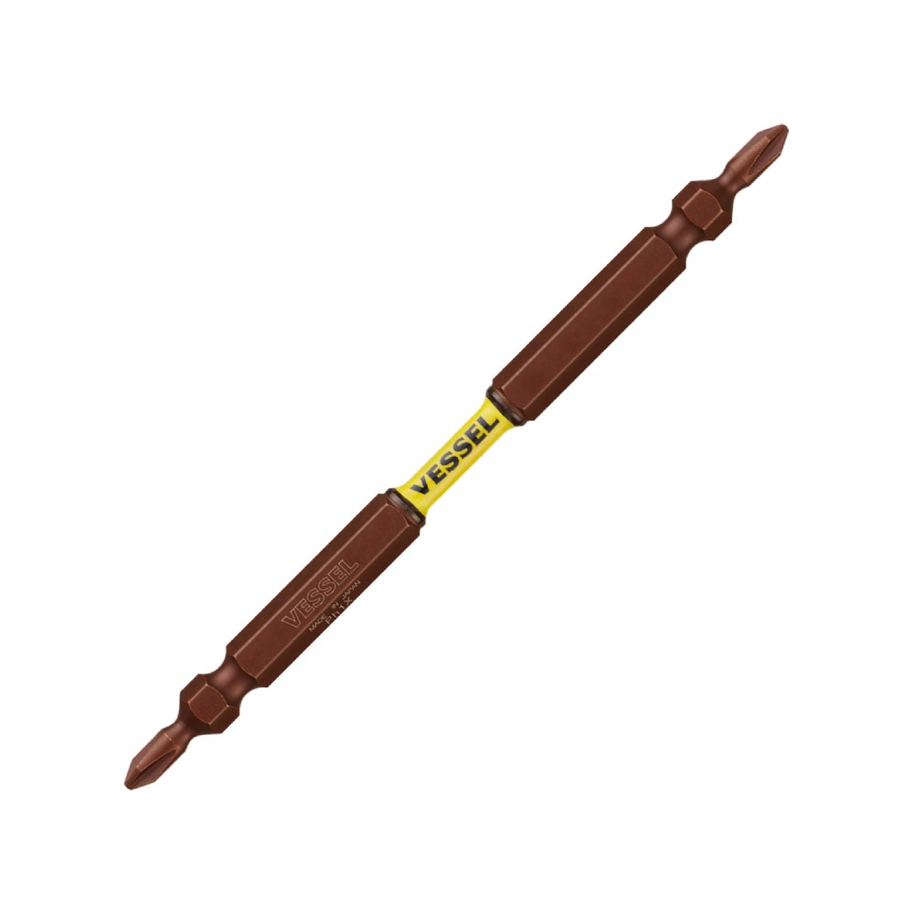 ดอกไขควงแฉก 2 หัว VESSEL SDT141110 Sakisubo Slim Torsion Bit ขนาด     1 x 65 มม   2 ชิ้น 