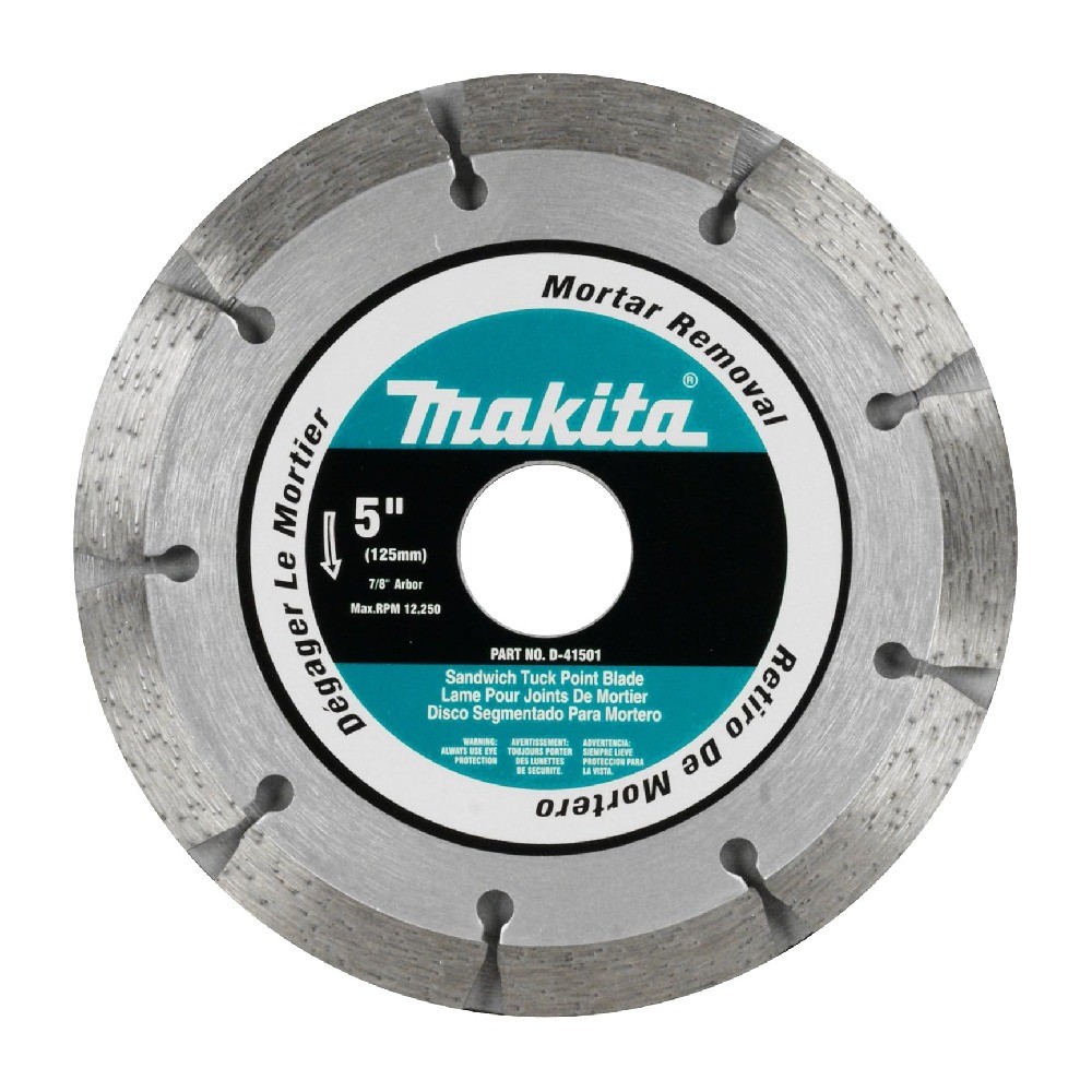 ใบตัดร่องปูนแบบแซนด์วิช MAKITA D 41501 ขนาด 5 นิ้ว รู 7 8 นิ้ว