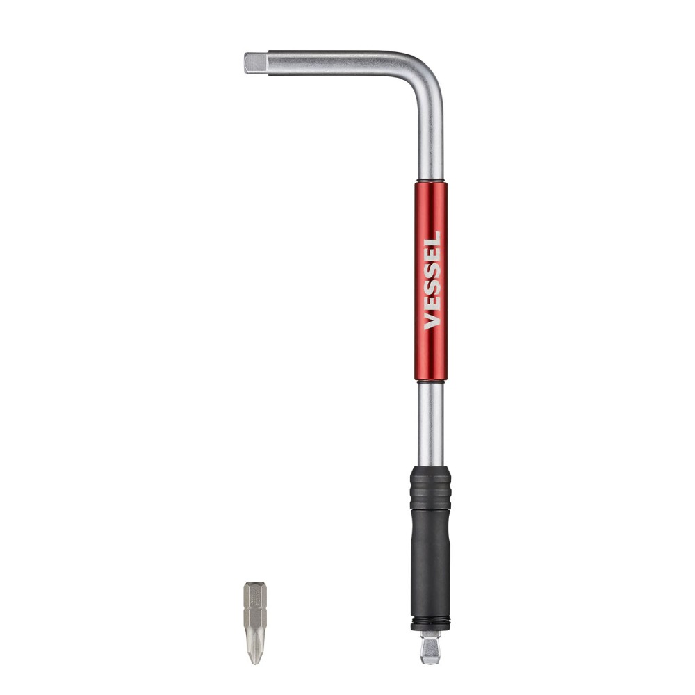 ด้ามขันเร็วตัวแอล VESSEL SLH2 2Way Speed L handle หัวใส่ดอกไขควง หัวใส่ลูกบล็อค ขนาด 3 4 นิ้ว ยาว 450 มม 