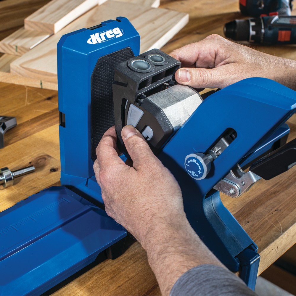ตัวตั้งระดับ ดอกสว่าน KREG KPHA740 Custom Plug Cutter Drill Guide Kit