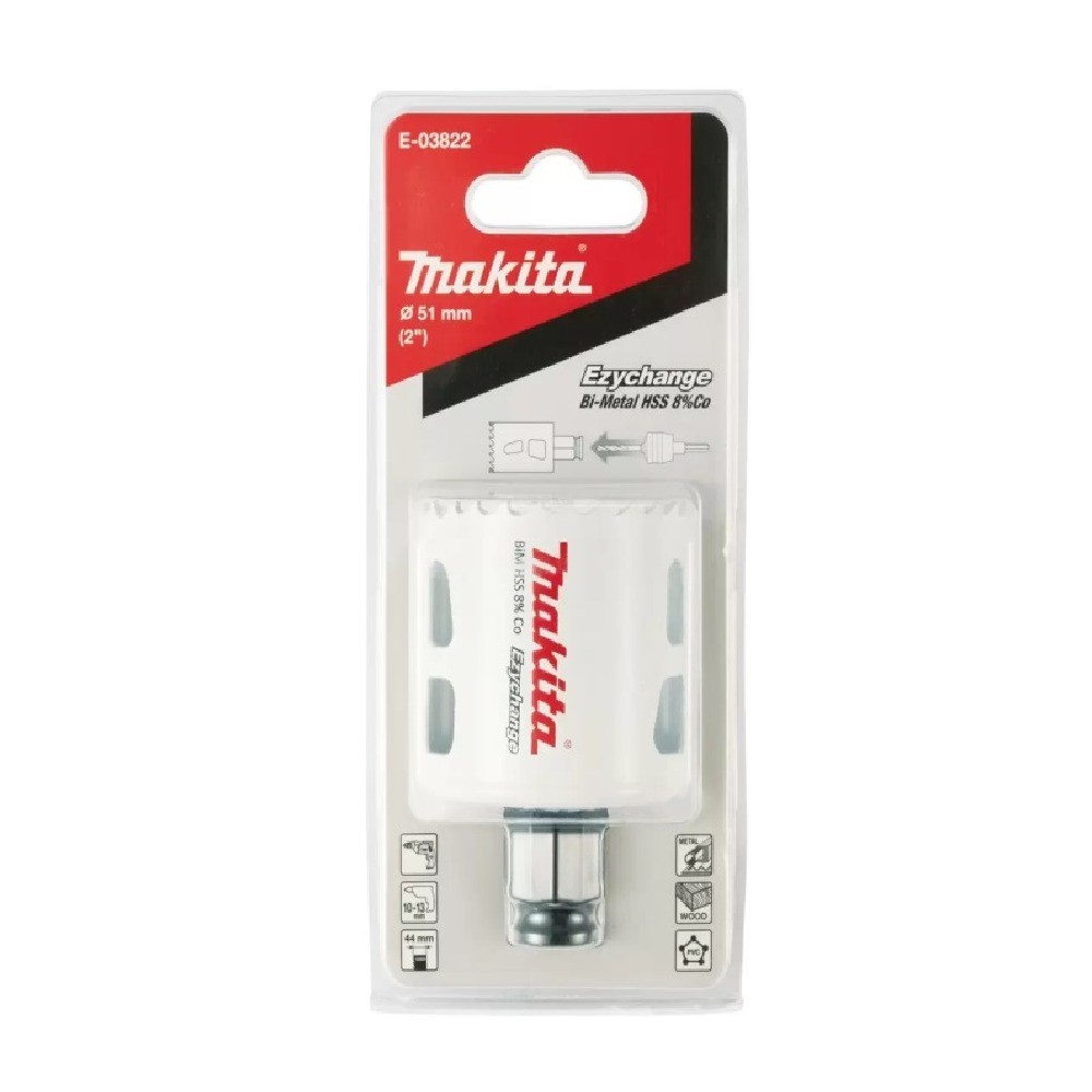 โฮลซอ Bi Metal ระบบ Ezychange MAKITA E 03822 ขนาด 51×44 มม 