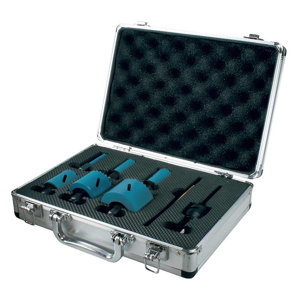 ชุดโฮลซอ Ezychange HS พร้อมอะแดปเตอร์ MAKITA B 11972  16  20  25  32  40  51 มม   6 ชิ้น ชุด