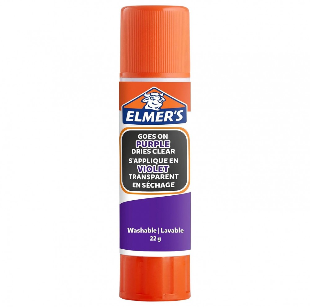 กาวแท่ง Elmer s 2136694 สีม่วง 22g ปลอดสารพิษ ติดกระดาษเนียน ไม่ทิ้งคราบ