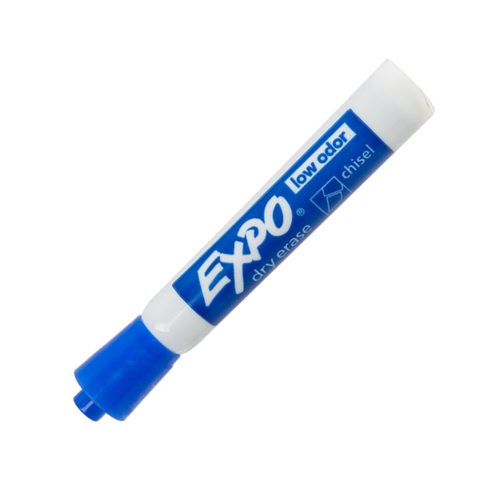 ปากกาไวท์บอร์ด EXPO&nbsp;80003A Low Odor Dry Erase Markers สีน้ำเงิน หัวตัด