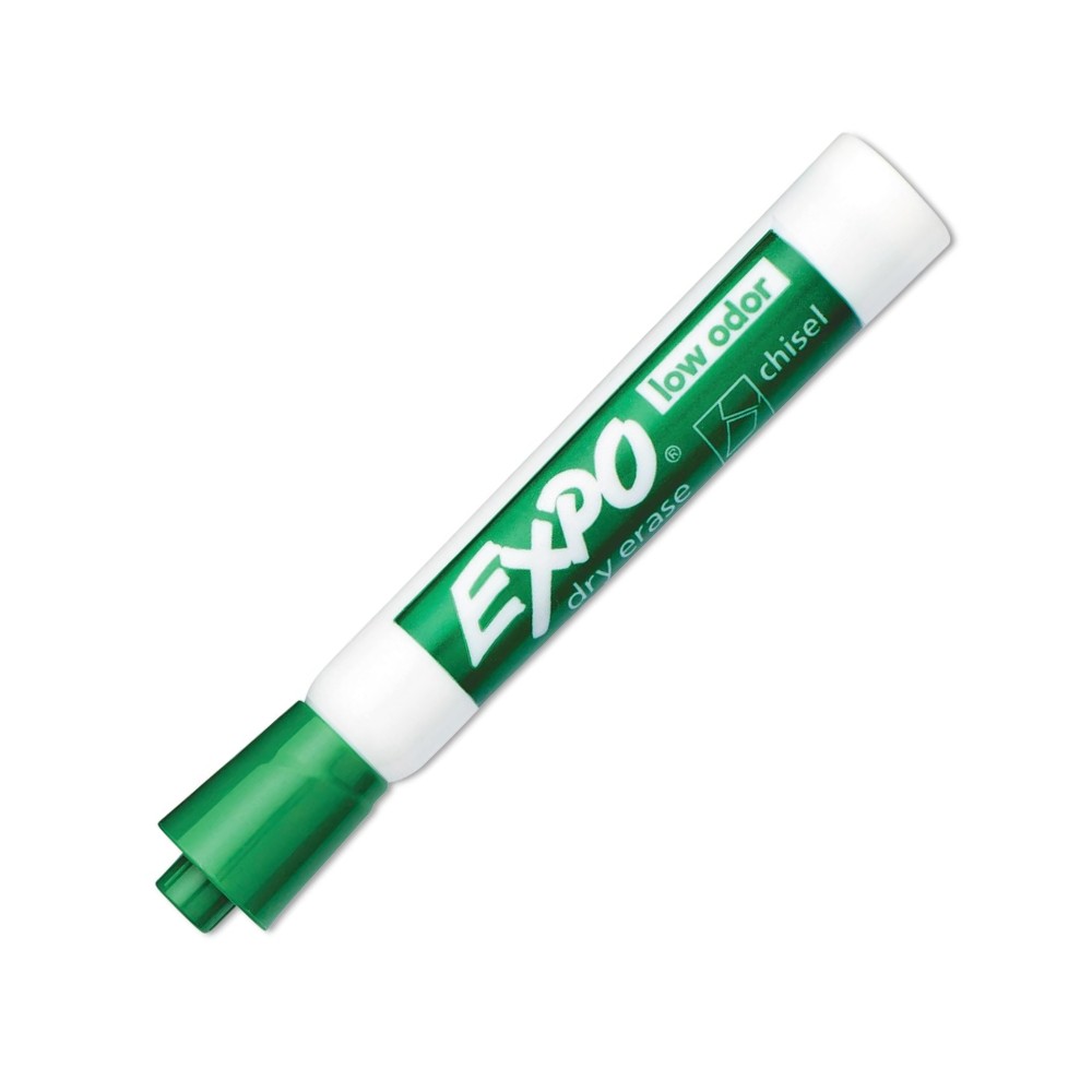 ปากกาไวท์บอร์ด EXPO&nbsp;80004A Low Odor Dry Erase Markers สีเขียว หัวตัด
