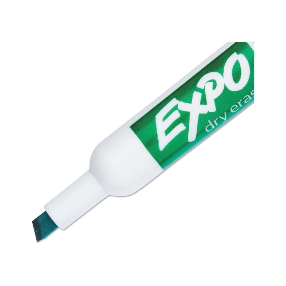 ปากกาไวท์บอร์ด EXPO&nbsp;80004A Low Odor Dry Erase Markers สีเขียว หัวตัด