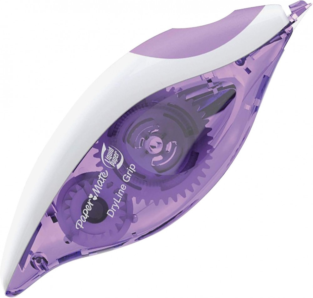 เทปลบคำผิด Paper Mate 1862884 Dry Line Grip จับถนัดมือ ลบสะอาด ไม่ขาดง่าย