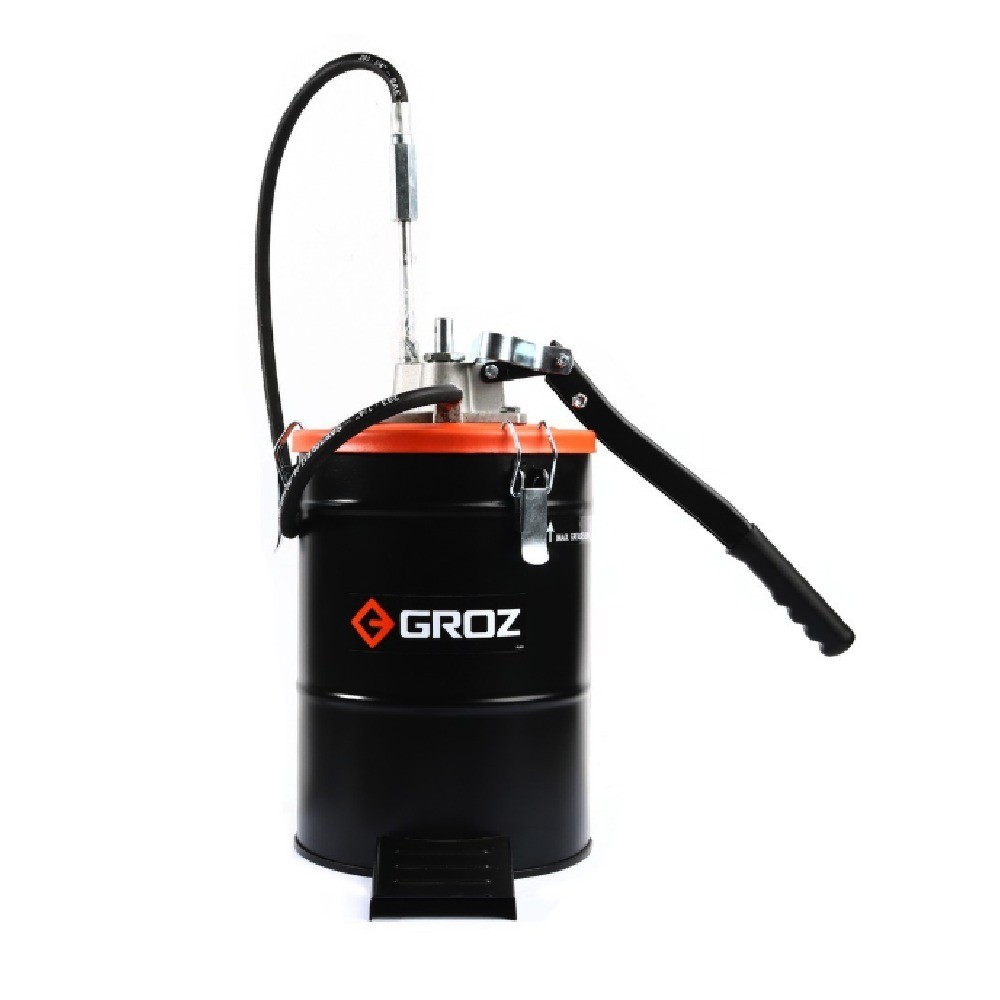 ถังอัดจาระบี GROZ รุ่น G061 X10A ความจุ 10 กก  แบบไม่มีล้อ