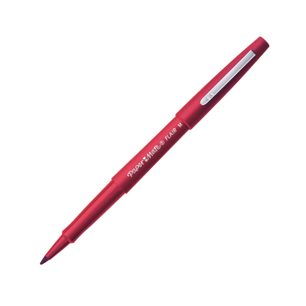 ปากกาเมจิก Paper Mate S0190993 Flair 0 7 มม  สีแดง หัวสักหลาด เขียนลื่น เส้นคม