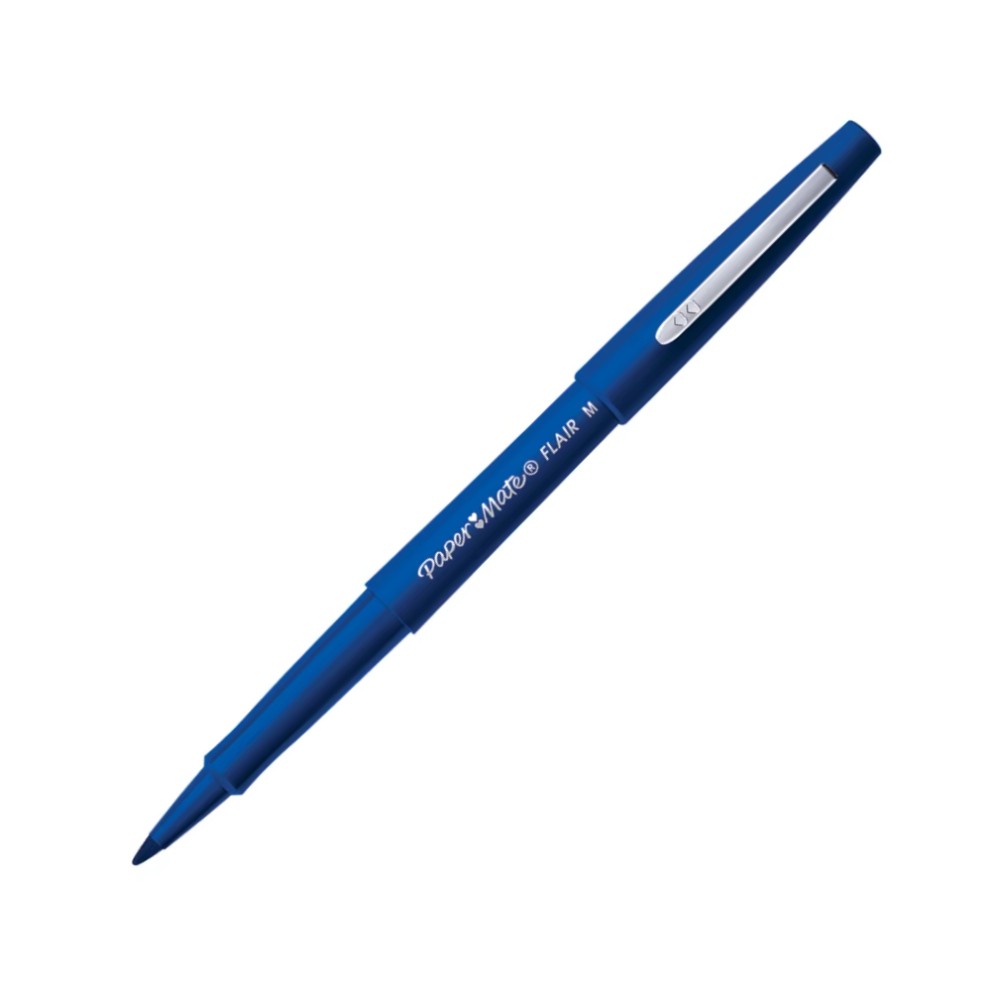 ปากกาเมจิก Paper Mate S0191013 Flair 0 7 มม  สีน้ำเงิน หัวสักหลาด เขียนลื่น เส้นคม