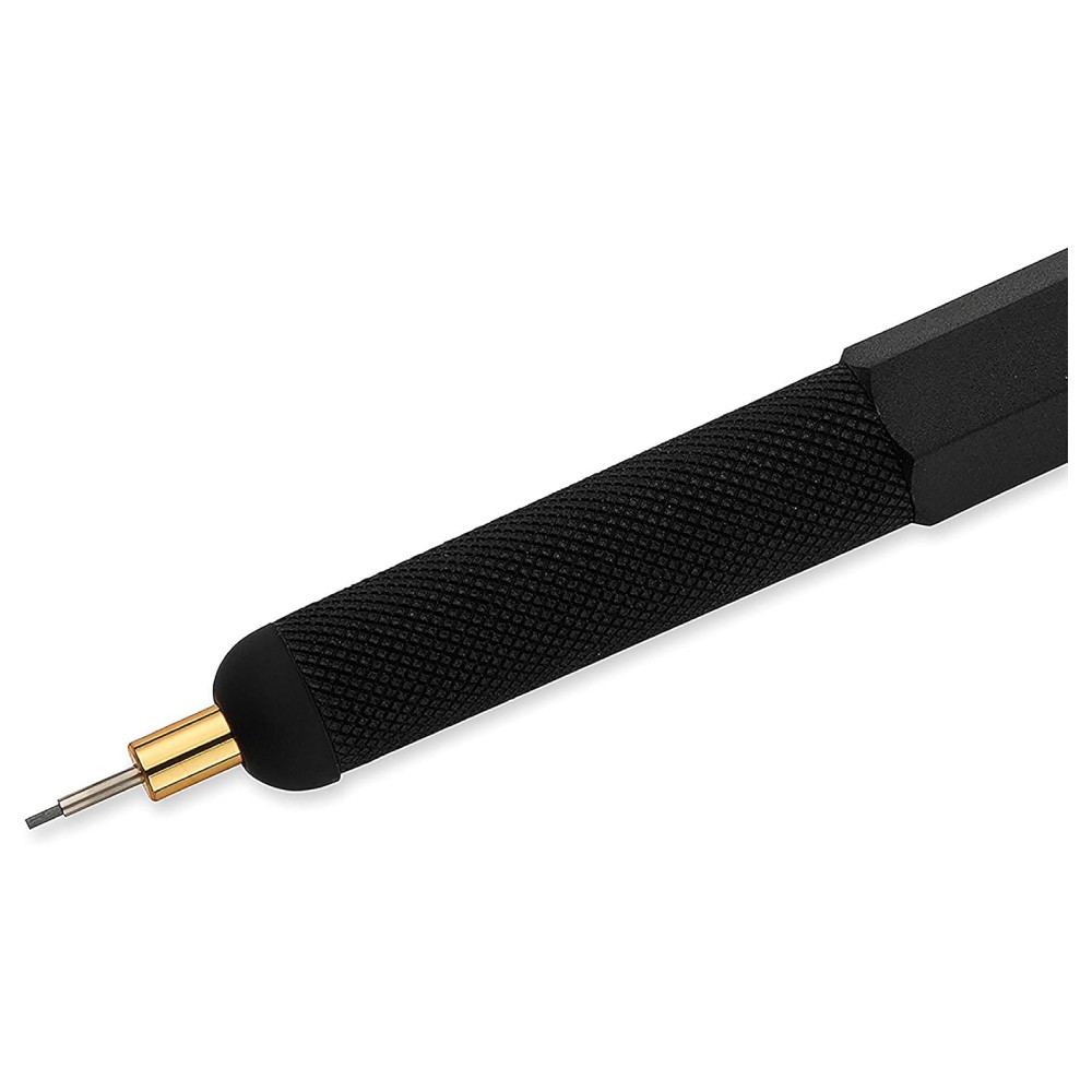 ดินสอกด Rotring 800  Stylus 0 5 มม  สีดำ ตัวท็อป หัวเก็บได้ ด้ามโลหะ สำหรับสถาปนิก