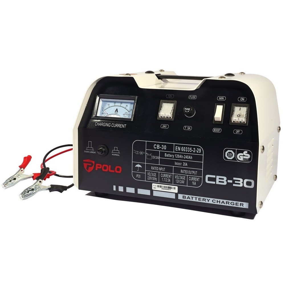 เครื่องชาร์จแบตเตอรี่ POLO รุ่น P191 CB30 กระแสชาร์จ 20 A