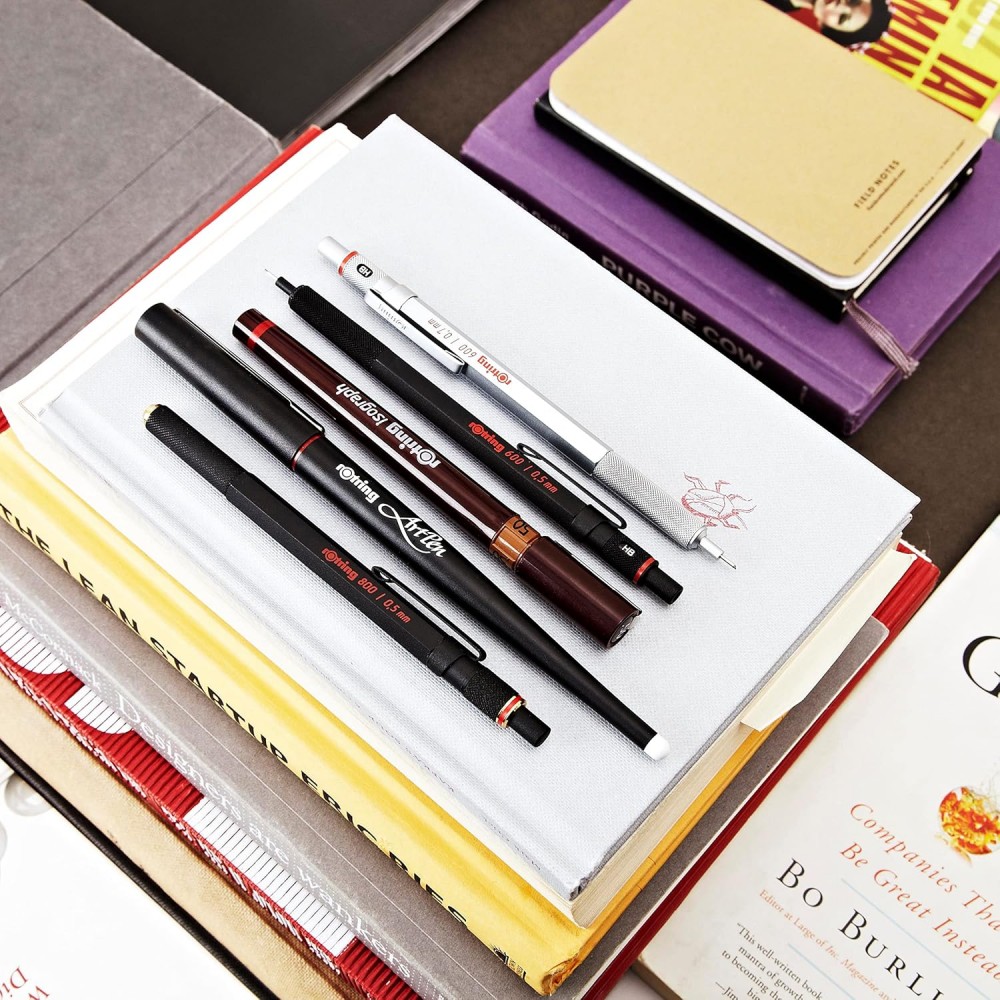 ดินสอกดเขียนแบบ Rotring 600 สีดำ 0 7 มม  ด้ามโลหะ  1904442 