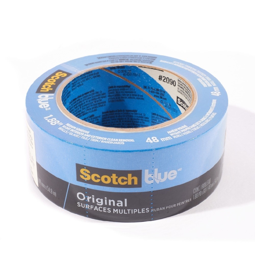 เทปกาวย่นสำหรับทาสี 3M รุ่น 2090 สีฟ้า ขนาด 48 MM × 54 8 M