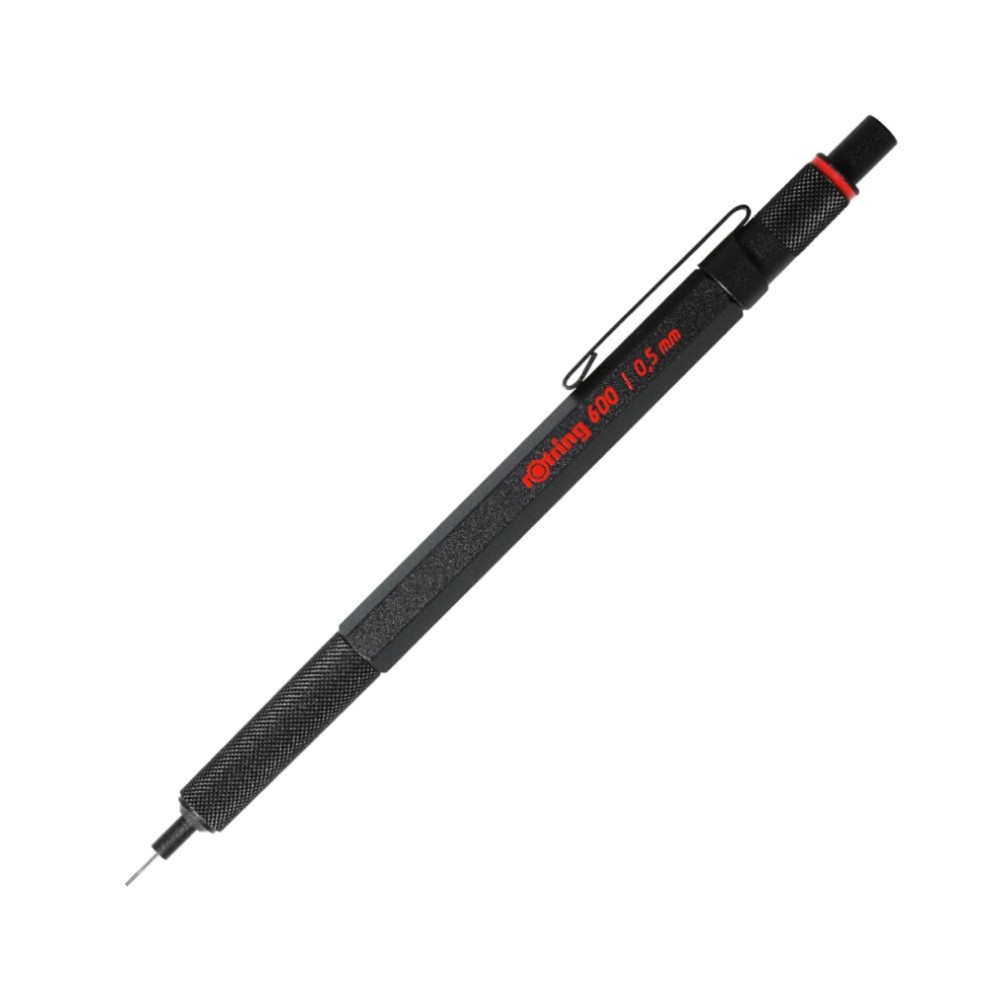 ดินสอกดเขียนแบบ Rotring 600 สีดำ 0 5 มม  ด้ามโลหะ  1904443 