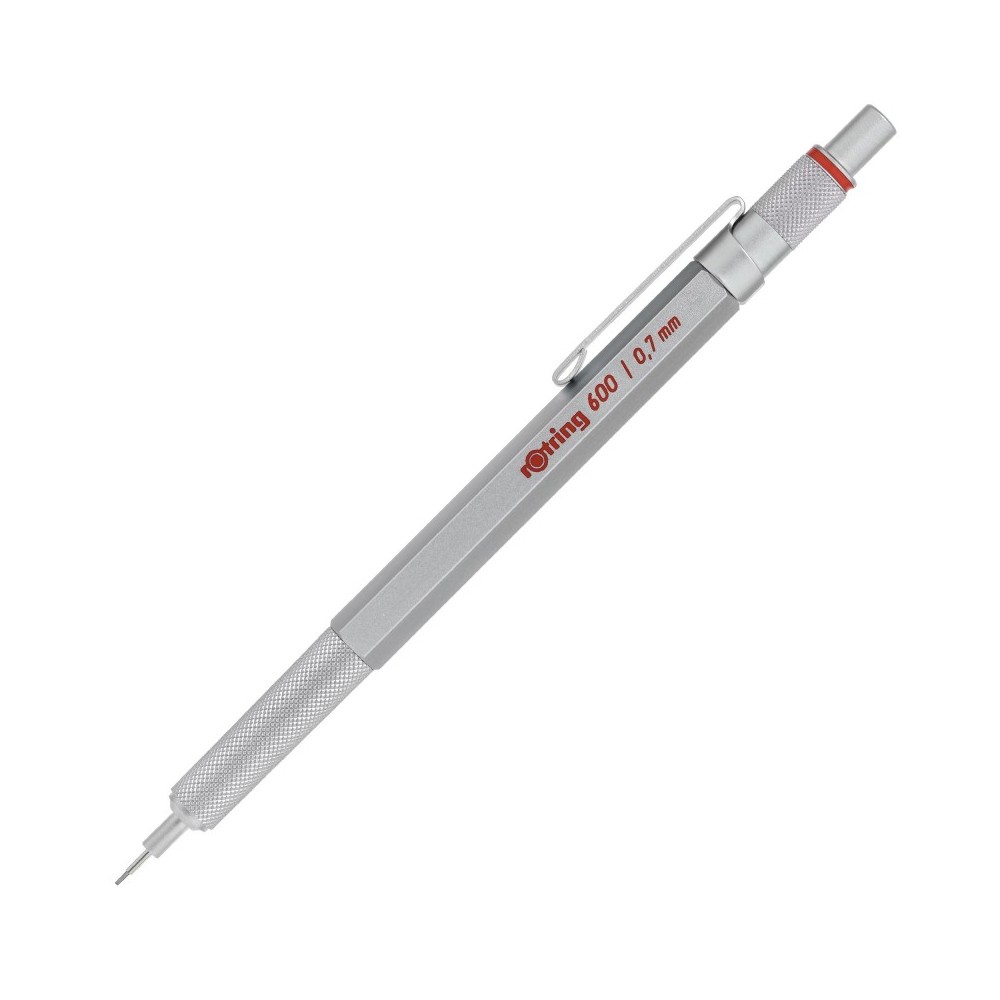 ดินสอกดเขียนแบบ Rotring 600 สีเงิน 0 5 มม  ด้ามโลหะ  1904444 