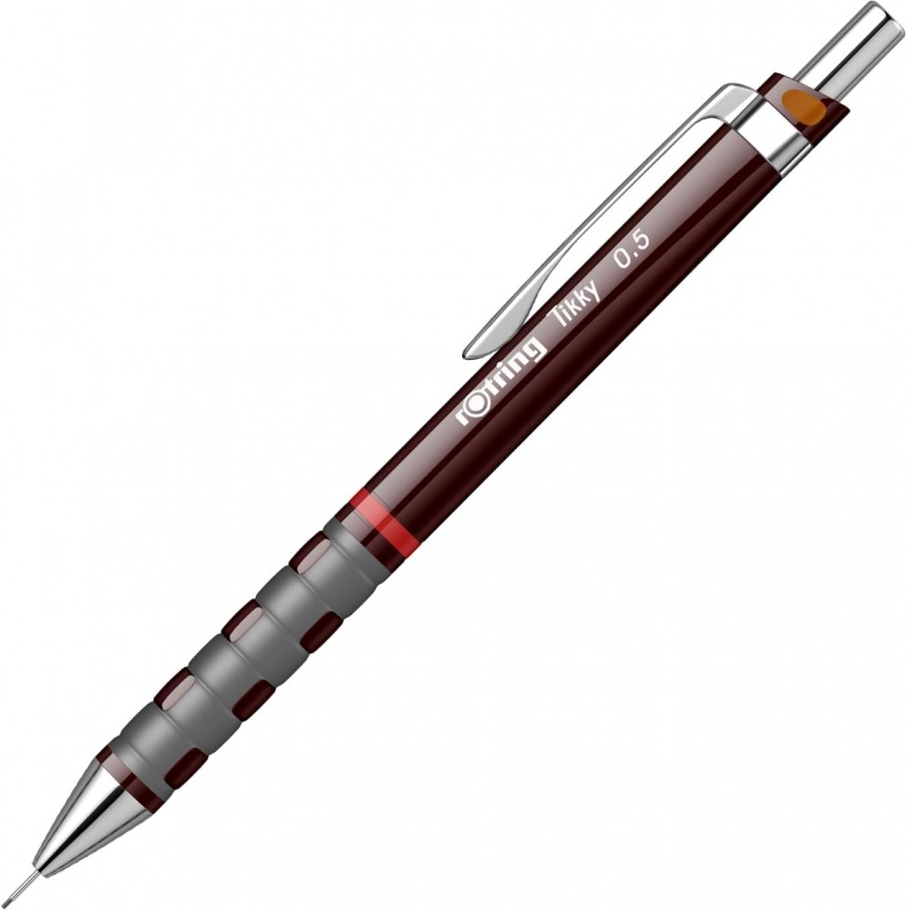 ดินสอกด Rotring Tikky 0 5 มม  สีแดง Burgundy  1904691 