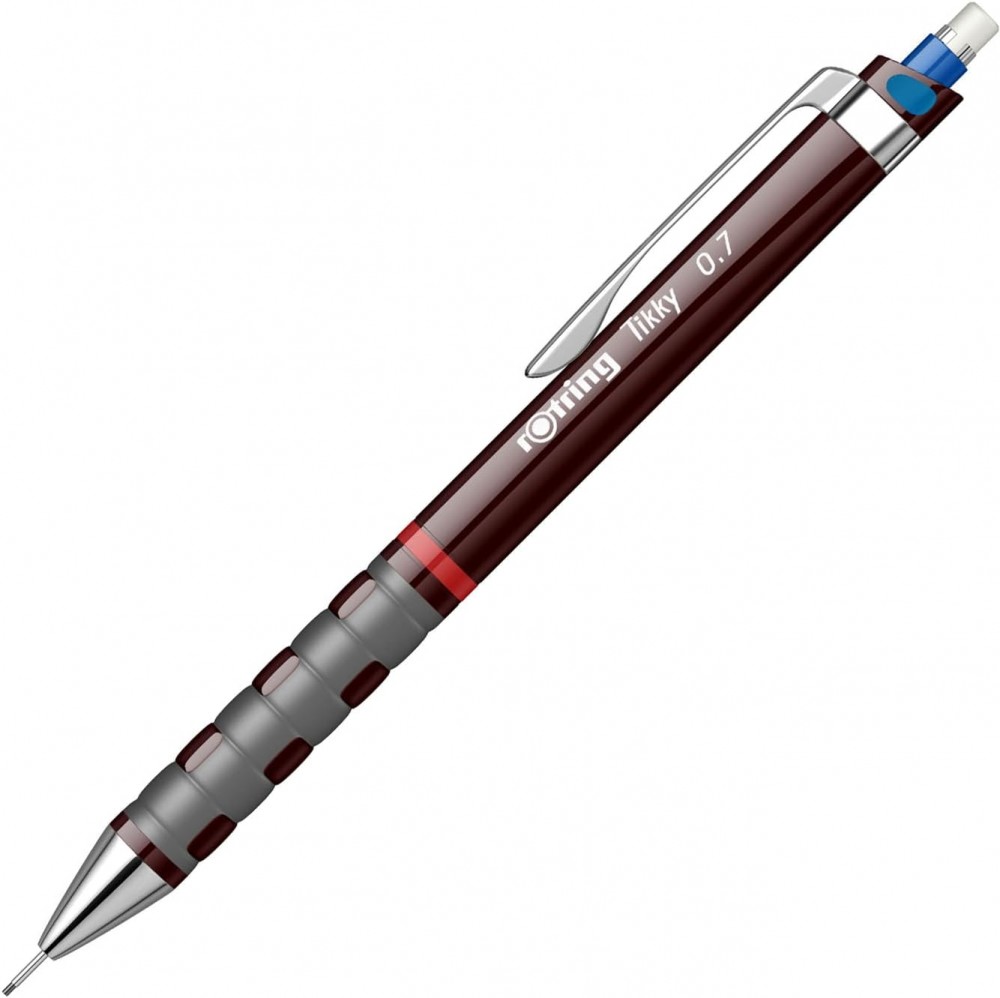 ดินสอกด Rotring Tikky 0 7 มม  สีแดง Burgundy  1904692 