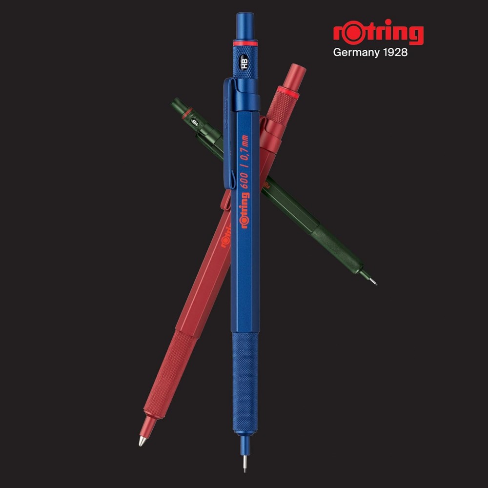 ปากกาลูกลื่น Rotring 600 Ballpoint 1 0 มม  สีดำ ด้ามโลหะ  2032577 