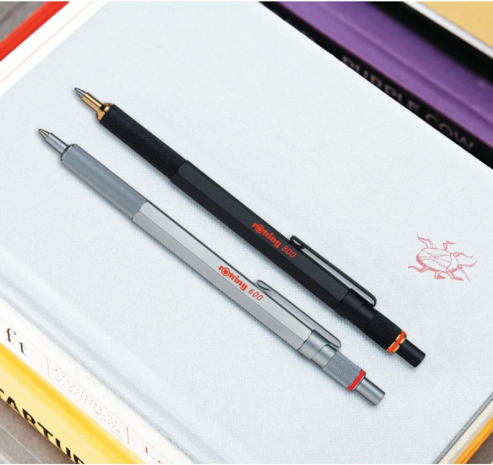ปากกาลูกลื่น Rotring 600 Ballpoint 1 0 มม  สีเงิน ด้ามโลหะ  2032578 