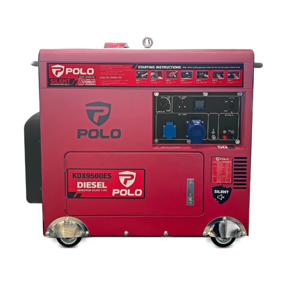 เครื่องปั่นไฟดีเซล POLO KDX9500ES กำลังไฟ 7 5 KW