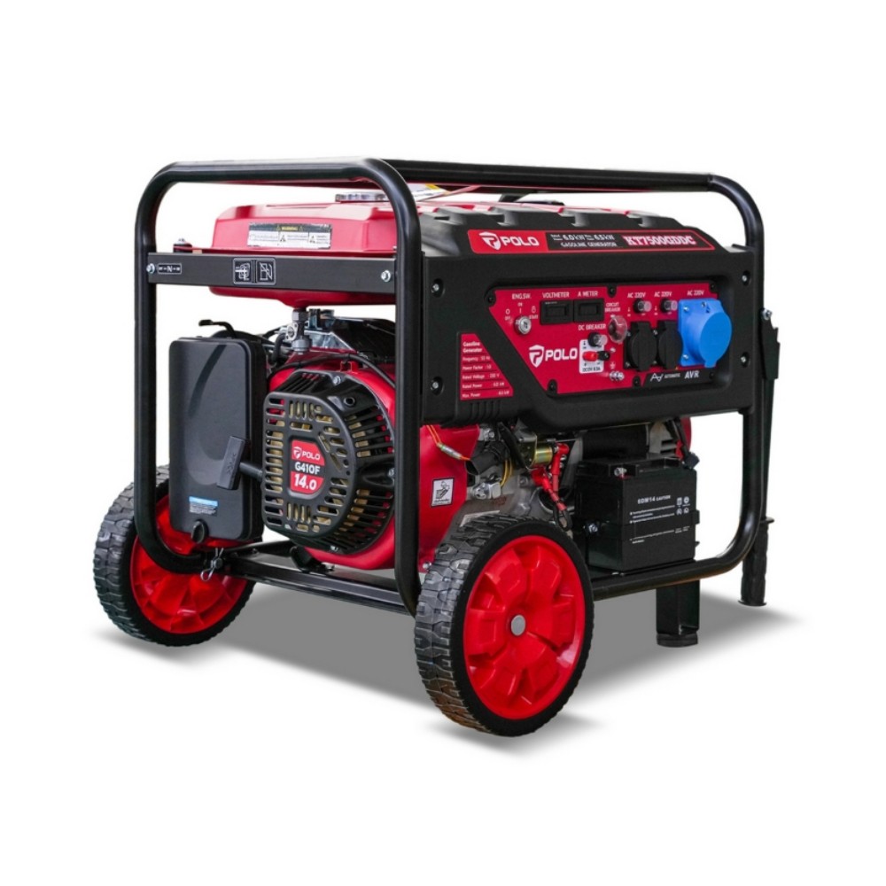 เครื่องปั่นไฟเบนซิน POLO KT7500GDDC กำลังไฟ 6 5 KW