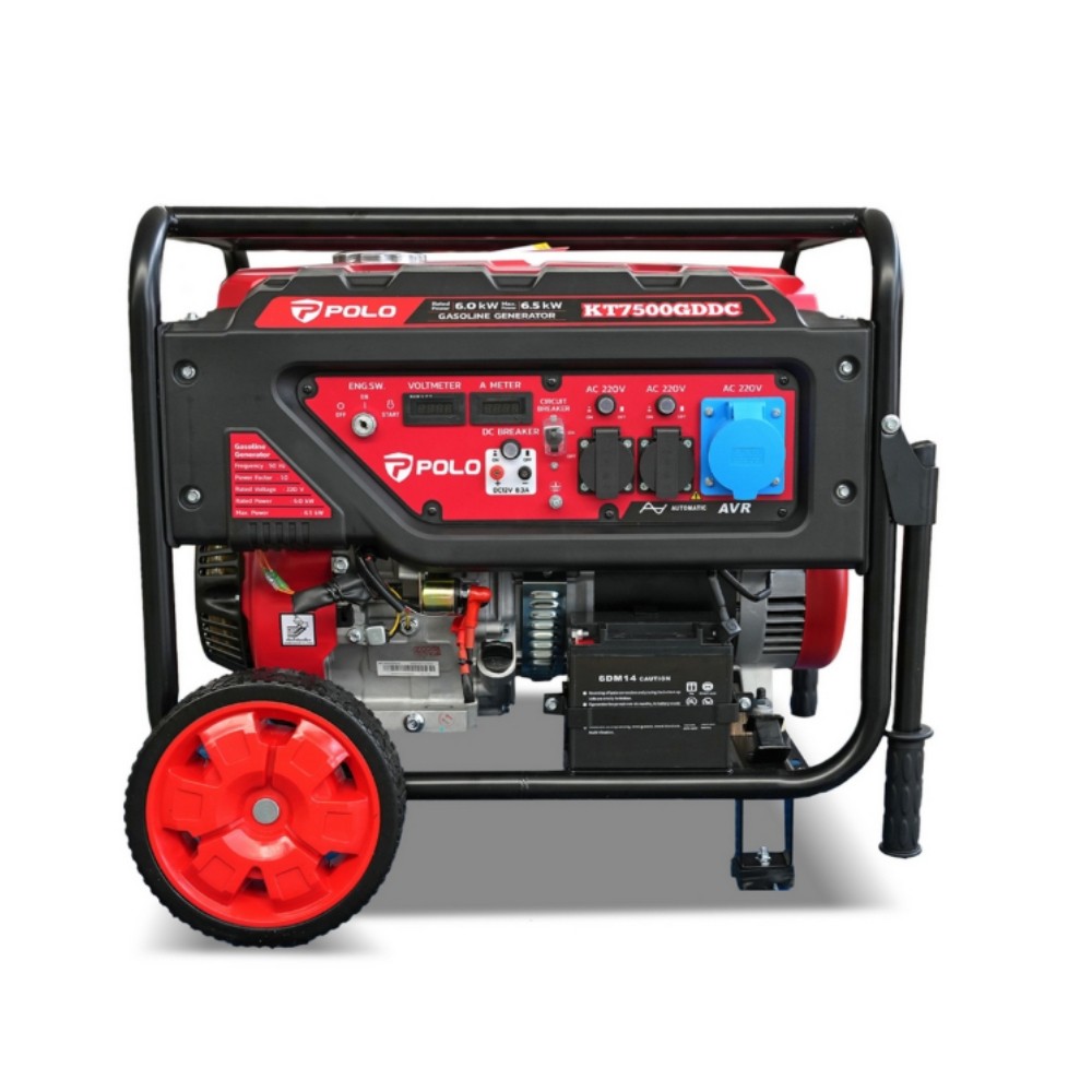 เครื่องปั่นไฟเบนซิน POLO KT7500GDDC กำลังไฟ 6 5 KW