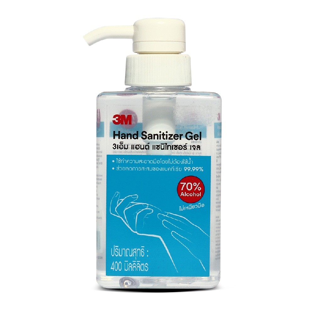 เจลล้างมือแอลกอฮอล์ 3M รุ่น Z052 0910 ขนาด 400 ML