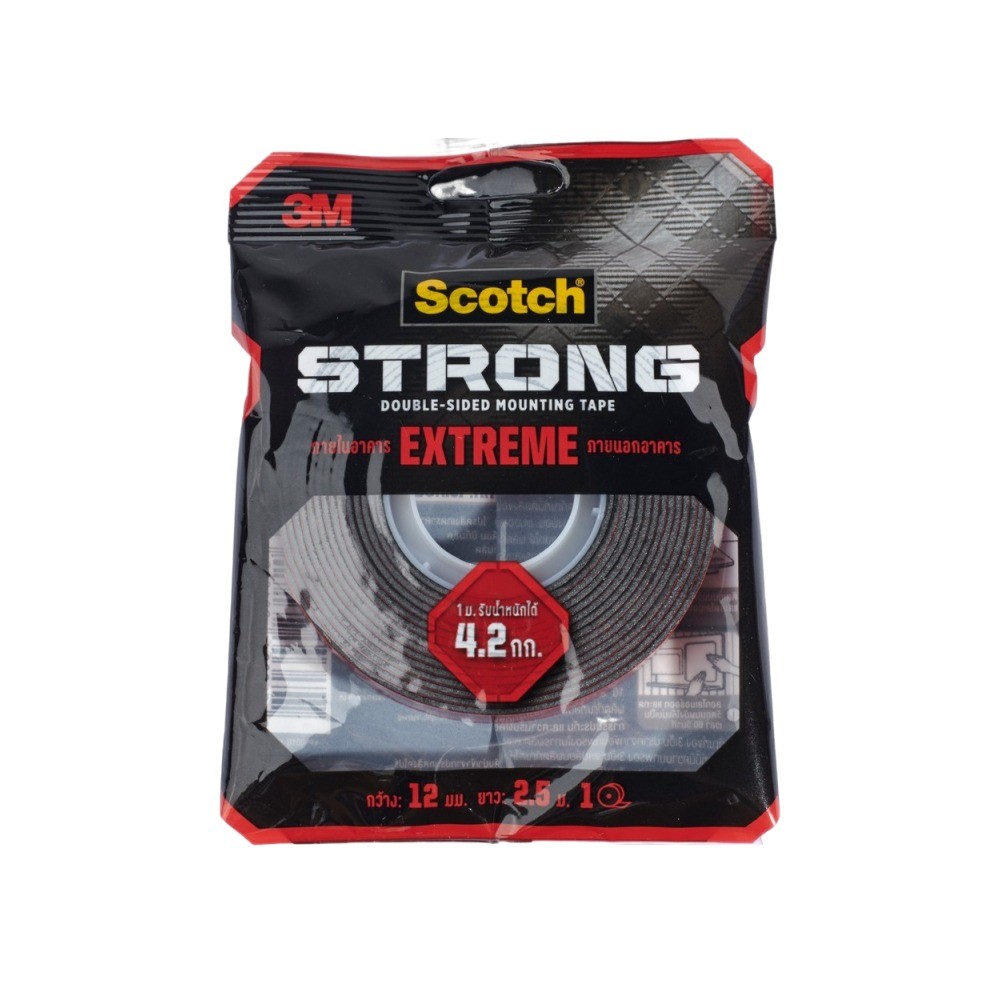 เทปกาว 2 หน้า EXTREME แรงยึดสูง 3M รุ่น Z055 2400 ขนาด 12 MM × 2 5 M