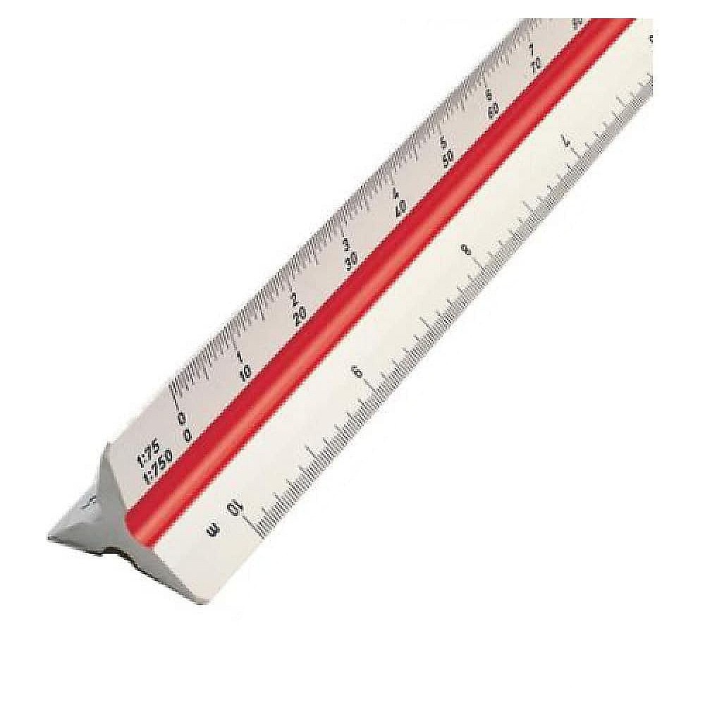 ไม้สเกลสามเหลี่ยม Rotring Scale ไม้บรรทัดวัดแบบ สเกลชัด ไม่ลอก  S0220481 