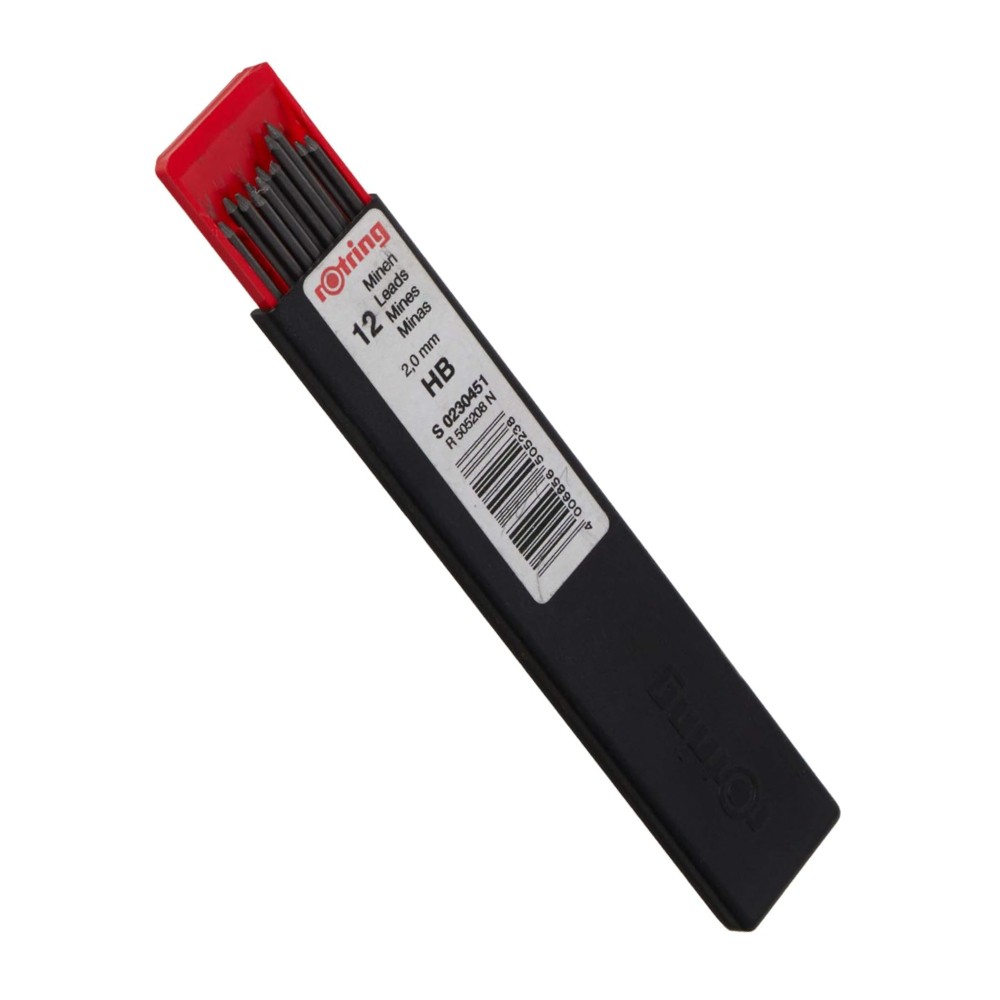 ไส้ดินสอ Rotring Hi Polymer 2 0 มม  ความเข้ม HB ไม่หักง่าย  S0230451 