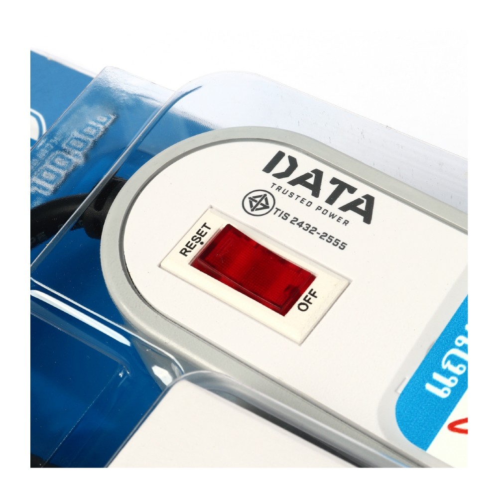 ปลั๊กพ่วง DATA AP3146 มอก  3 ช่อง 1 สวิตซ์ ความยาว 3 เมตร สีเทา