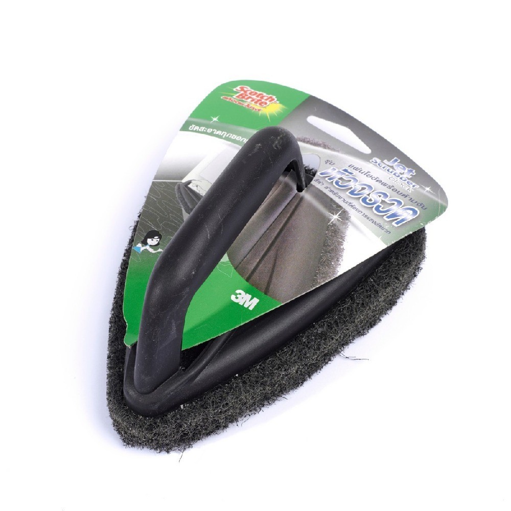 แผ่นใยขัดพร้อมด้ามจับหัวจรวด สีดำ 3M รุ่น Z057 0050