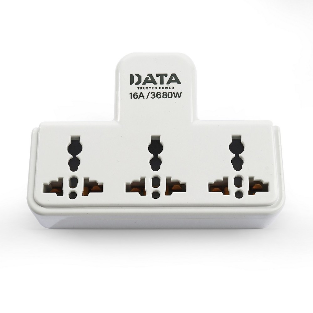 หัวแปลงปลั๊กไฟ อะแดปเตอร์ DATA AD364 ขนาด 3 ช่อง 16AMP