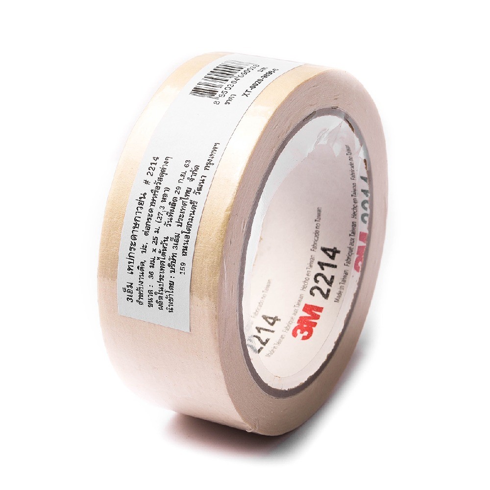 กระดาษกาวย่น 3M NO 2214 รุ่น XT002098983 ขนาด 36 MM × 25 M