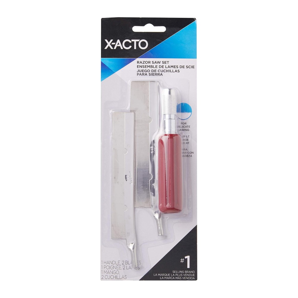 ชุดเลื่อยขนาดเล็ก X Acto X75300 Precision Razor Saw Set พร้อมด้ามจับ สำหรับตัดโมเดล งานไม้ งานละเอียด
