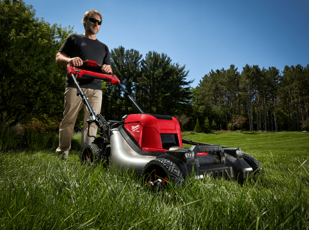 รถเข็นตัดหญ้าไร้สาย ระบบแบตเตอรี่คู่ 21 นิ้ว MILWAUKEE M18 F2LM53-0 18V (เครื่องเปล่า) cordless lawn mower 21-inch dual battery system