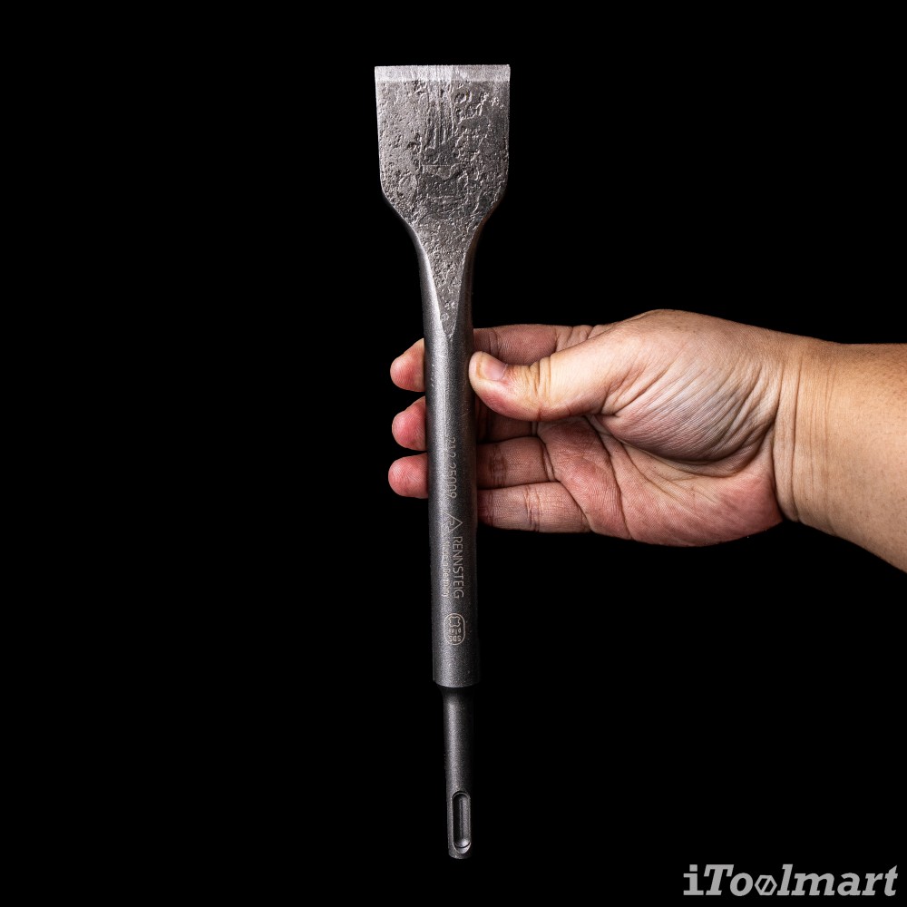 ดอกสกัดแบน มุม 30° offset RENNSTEIG 212 25009 SB ขนาด 40 mm ยาว 250 mm ก้าน SDS plus