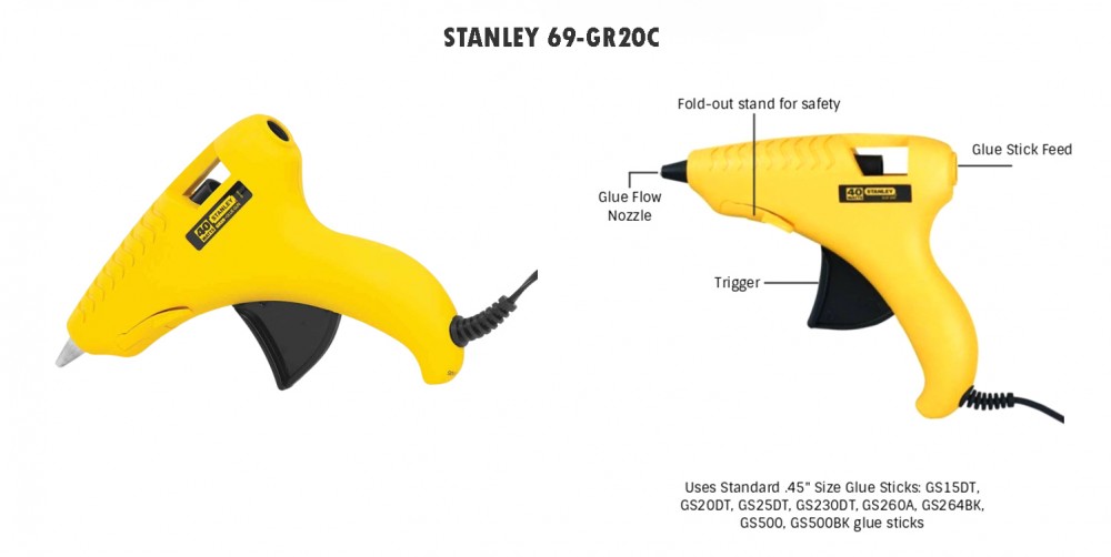 Stanley 69-GR20C Hot Melt Glue Gun (40W)