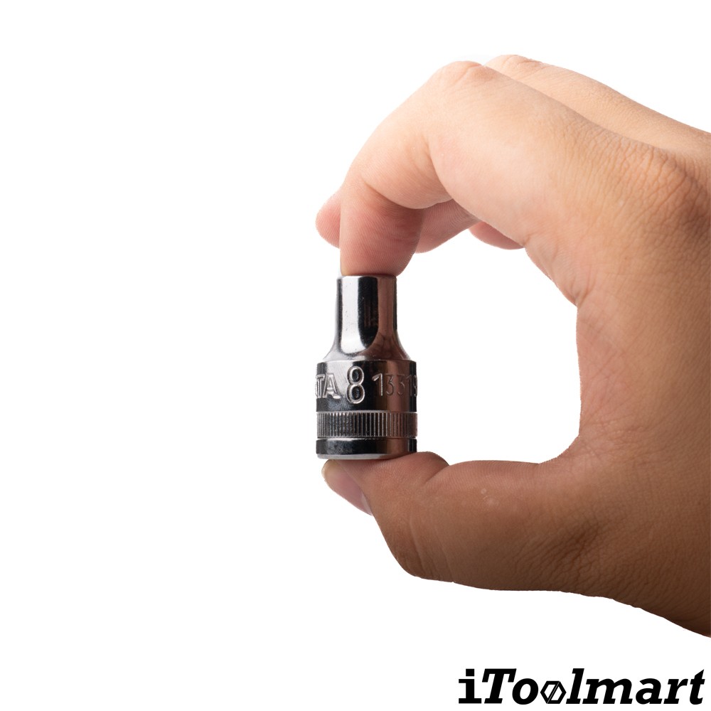 ลูกบล็อกสั้น 8 mm. 1/2 นิ้ว 6 เหลี่ยม SATA 13319